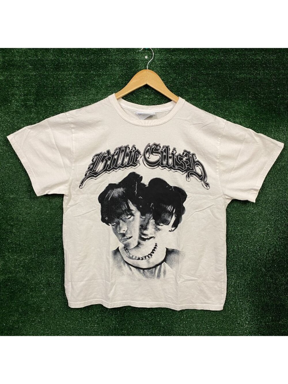Billie Eilish Hit me Hard and Soft Popstar Two Faced T-Shirt Size Large